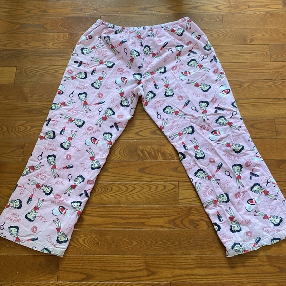 Betty Boop super cute and soft 100% cotton pj bottoms 2007 sz XL pink💗 - Picture 3 of 16